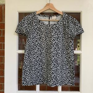 Anthropologie Animal Print Blouse